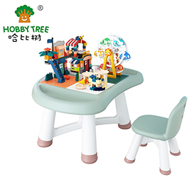 蘑菇积木桌椅WM21F011